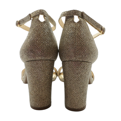 Gold Block Heels
