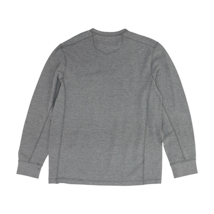 Gray Solid Pullover Sweater