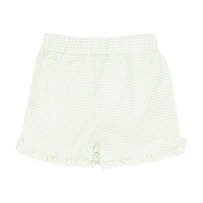 Green Check Shorts
