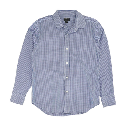 Blue Check Long Sleeve Button Down