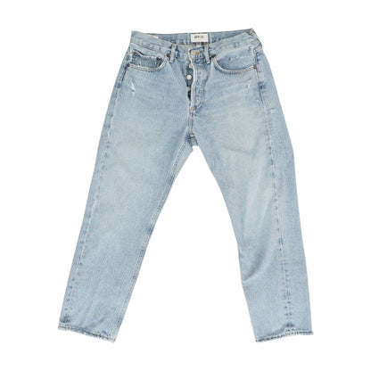 Blue Mid Rise Regular Jeans