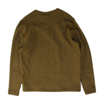 Brown Solid Pullover Sweater
