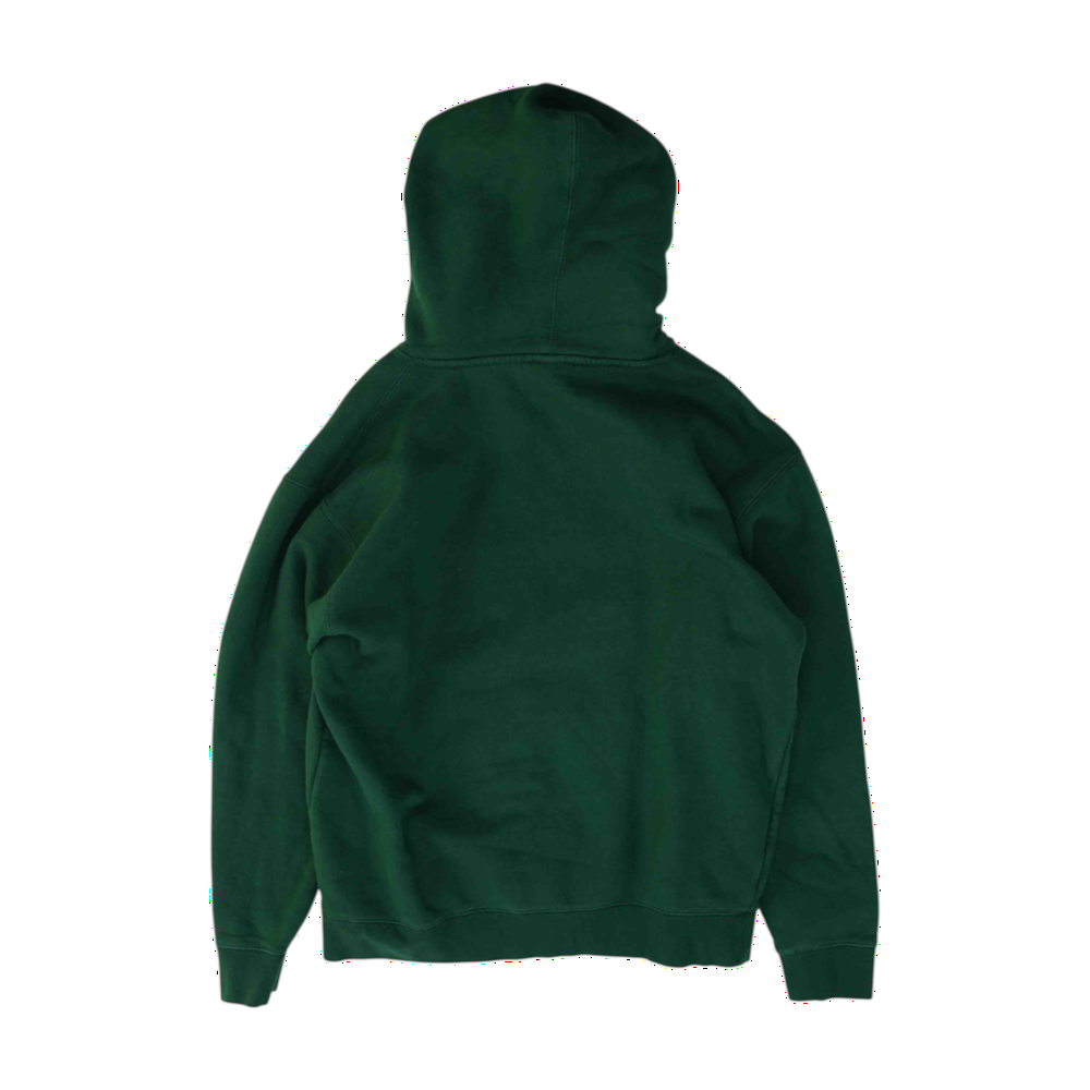 Green Solid Hoodie Pullover