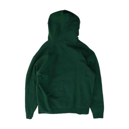 Green Solid Hoodie Pullover