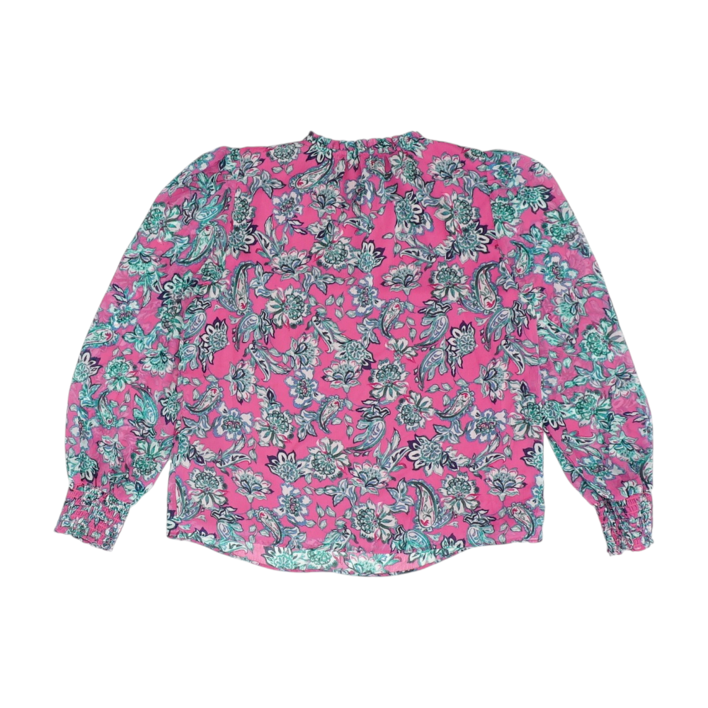 Pink Floral Blouse