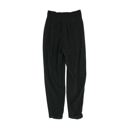 Black Solid Chino Pants