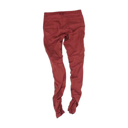 Maroon Solid Jeans