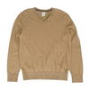 Tan Solid Pullover Sweater