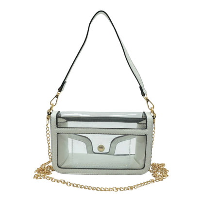 White Transparent Stadium Bag