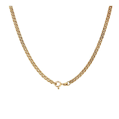 14K Two Tone Gold Blue Stone And Diamond Stationed Bow Necklace