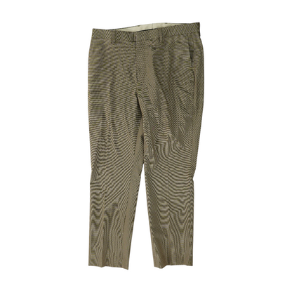 Tan Plaid Slim Pants