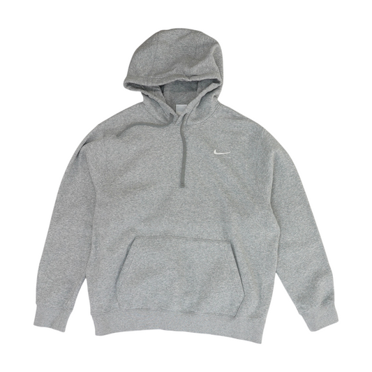 Gray Solid Hoodie Pullover