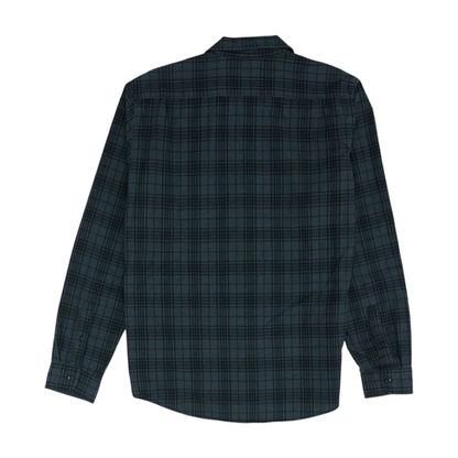 Gray Plaid Flannel Button Down