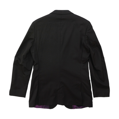 Black Long Striped Sport Coat