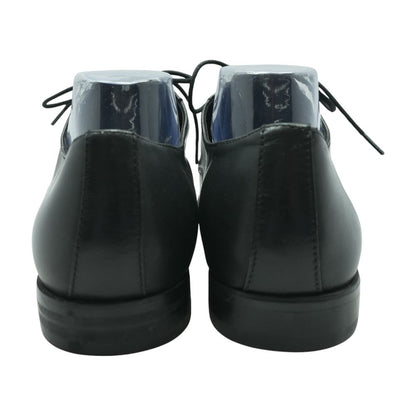 Black Leather Derby/oxford Dress Shoes