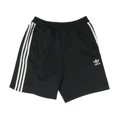 Black Solid Active Shorts