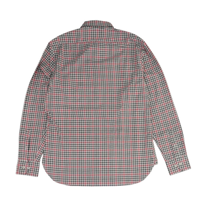 Gray Check Long Sleeve Button Down