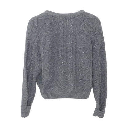 Gray Cardigan Sweater