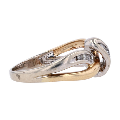 1/6 ctw 14K Two-Tone Gold Diamond Fashion Ring