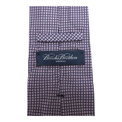 Purple Geometric Neck Tie