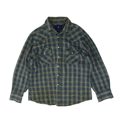 Blue Plaid Flannel Button Down