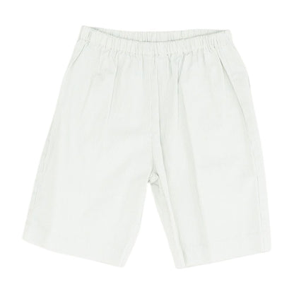 Beige Striped Chino Shorts