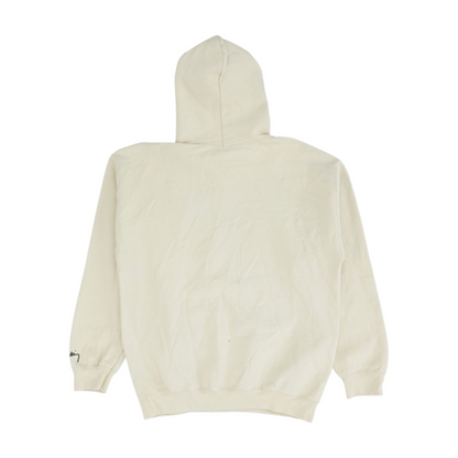Beige Solid Hoodie Pullover