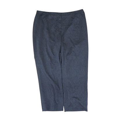 Blue Solid Dress Pants