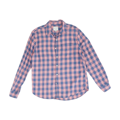 Pink Check Flannel Button Down