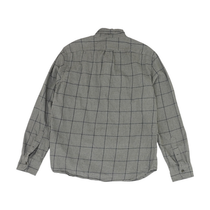 Gray Check Long Sleeve Button Down