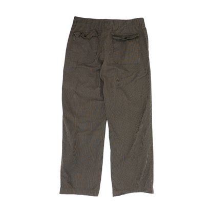 Brown Striped Regular Pants