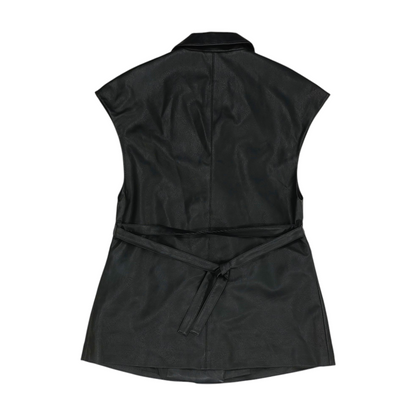 Black Solid Vest