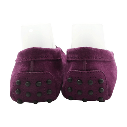 Purple Gommino Loafers in Suede