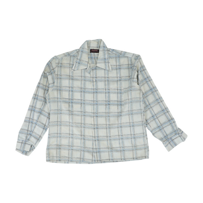 Cream Check Long Sleeve Button Down