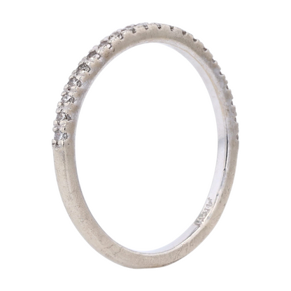 1/10 ctw 14K White Gold Diamond Band Ring
