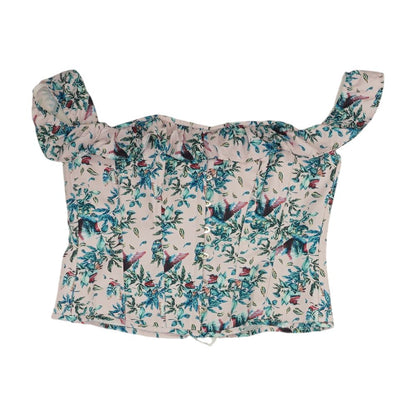 Pink Graphic Blouse
