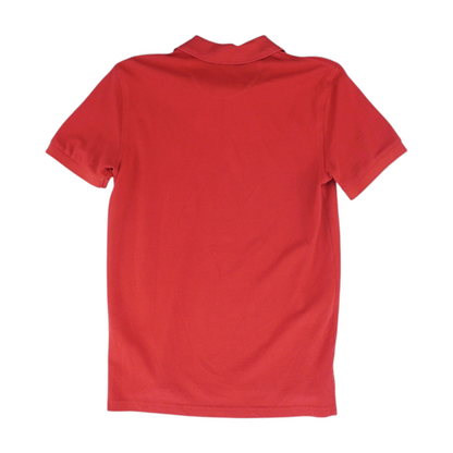 Red Solid Short Sleeve Polo