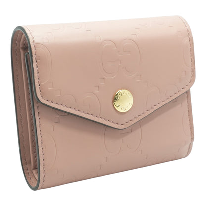 Trifold GG Embossed Compact Wallet