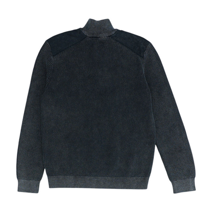 Charcoal Solid 1/4 Zip Sweater
