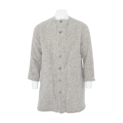 Gray Long Shetland Liner Coat