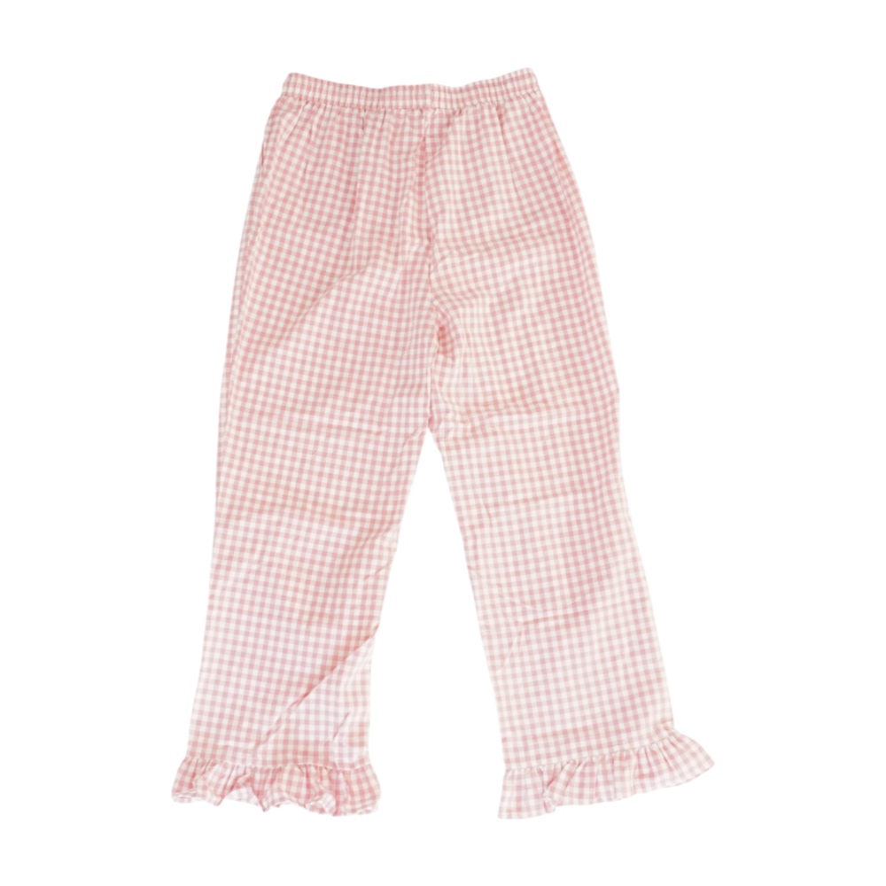 Pink Check Pajama Set