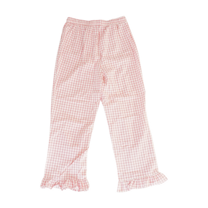 Pink Check Pajama Set