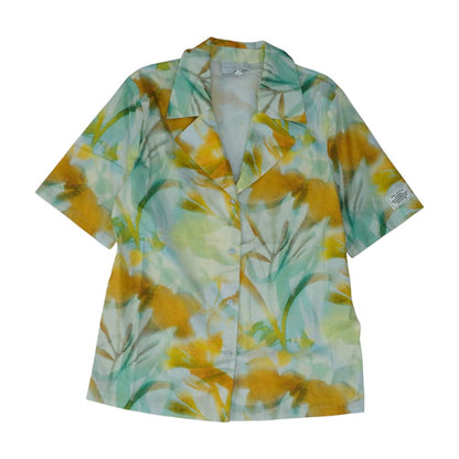 Green Graphic Button Down