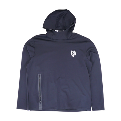 Black Solid Hoodie Pullover