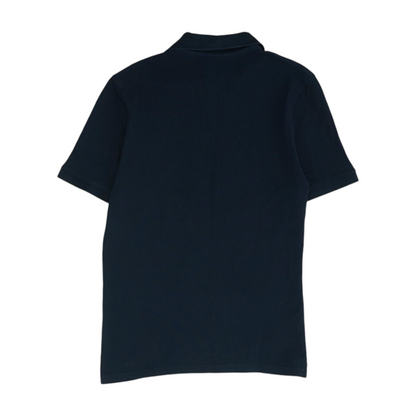 Navy Solid Short Sleeve Polo
