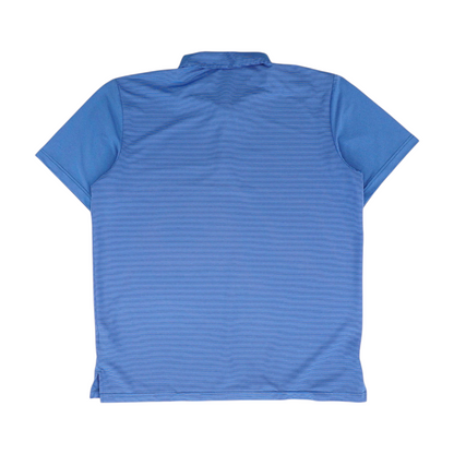 Blue Striped Short Sleeve Polo