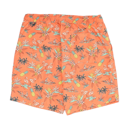 Orange Graphic Swim Bottom