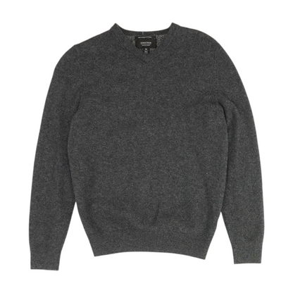 Gray Solid Pullover Sweater