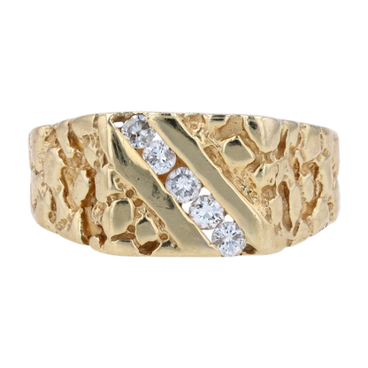 1/6 ctw 14K Yellow Gold Diamond Fashion Ring