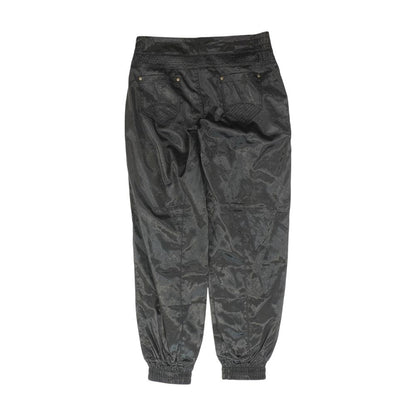 Black Solid Five Pocket Pants